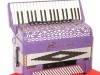 Borsini K9 purple decorated 4 voice double cassotto with new MIDI and microphones